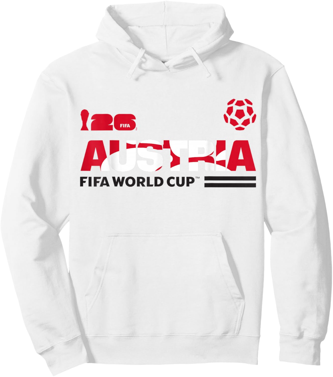 FIFA World CUP26 Qualifier Österreich Hoodie - Hoodie | White