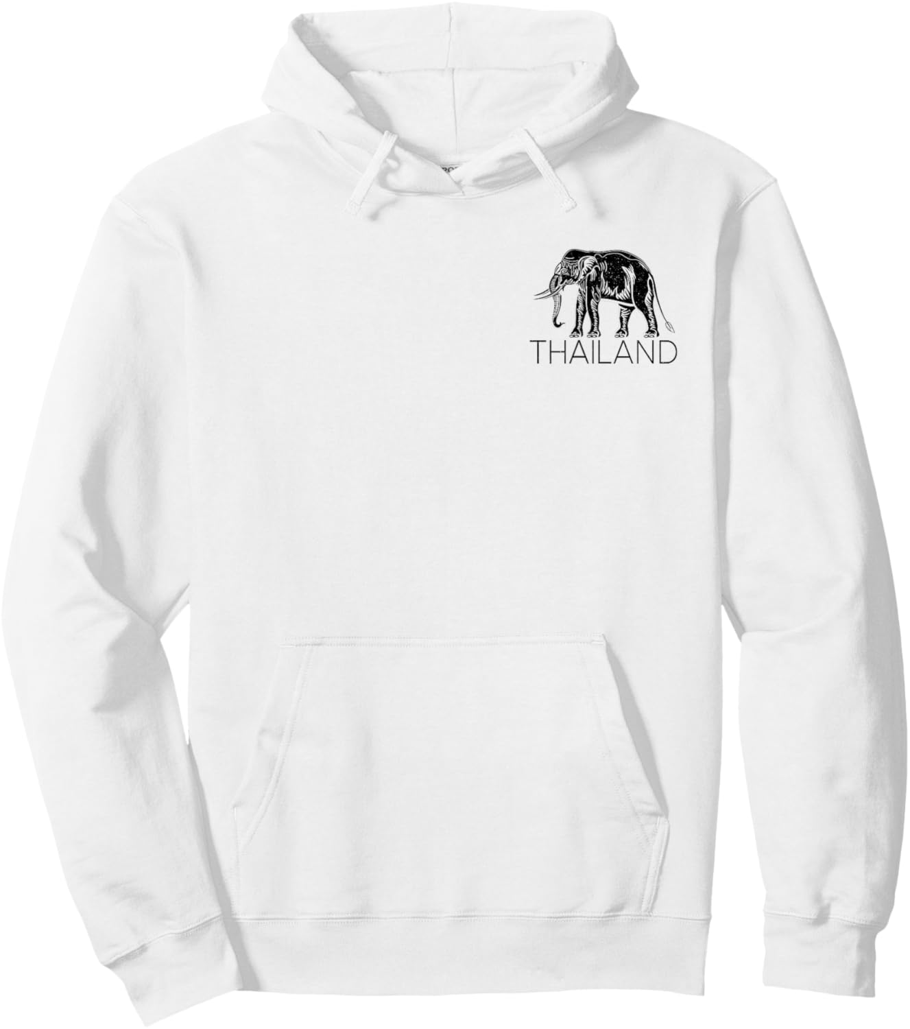 Thailand Elephant Symbol Siam Flag Thai Emblem Hoodie - Hoodie | White