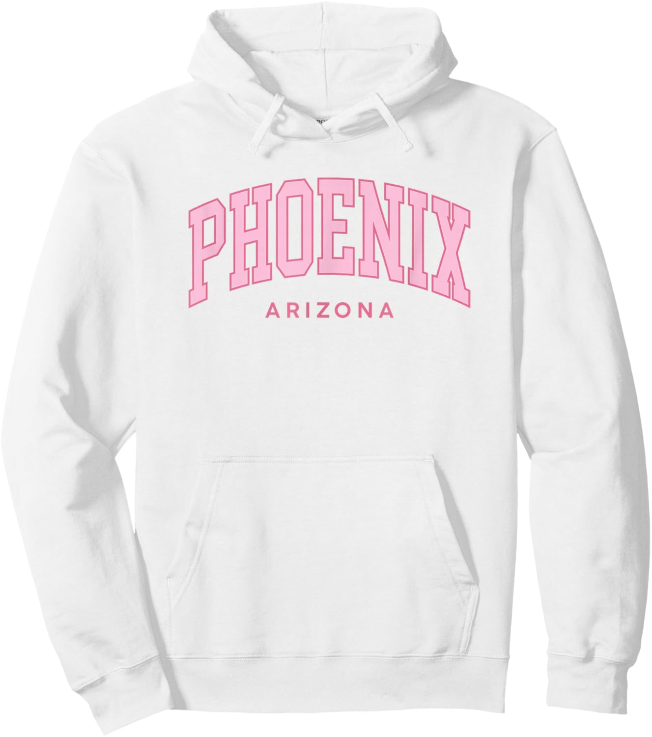 Phoenix Retro Preppy Throwback Girls Arizona Pink Hoodie - Hoodie | White