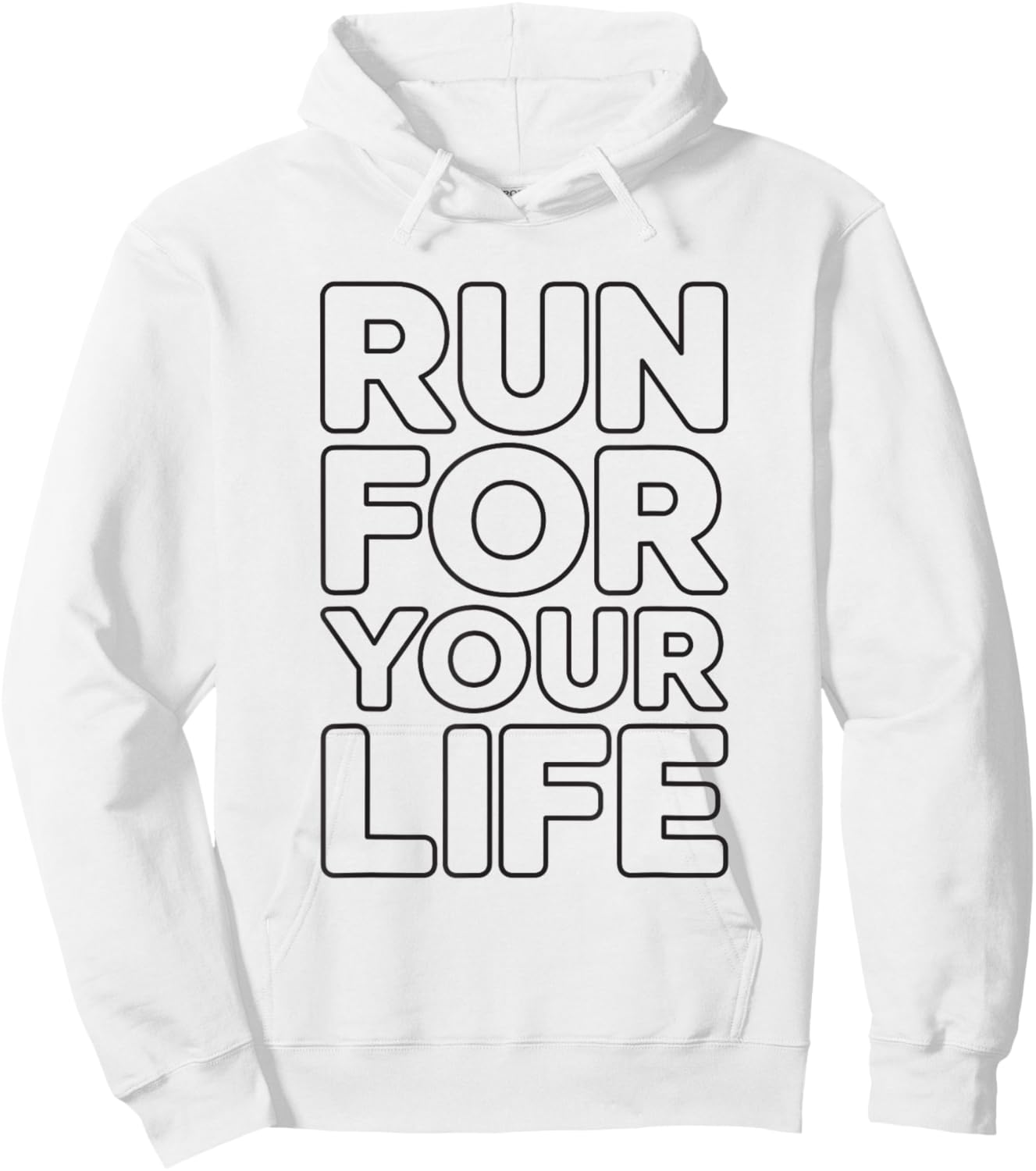 Run for Your Life Hoodie - Hoodie | White