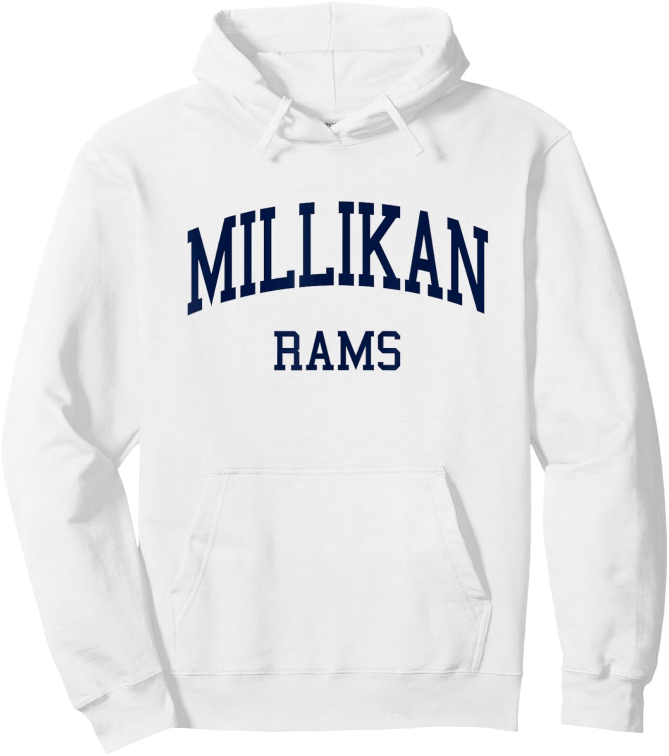 Millikan High School HS Long Beach CA Retro Hoodie - Hoodie | White