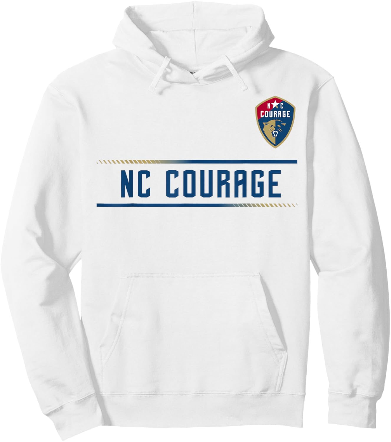 Officially Licensed North Carolina Courage NWSL Apparel Hoodie - Hoodie | White