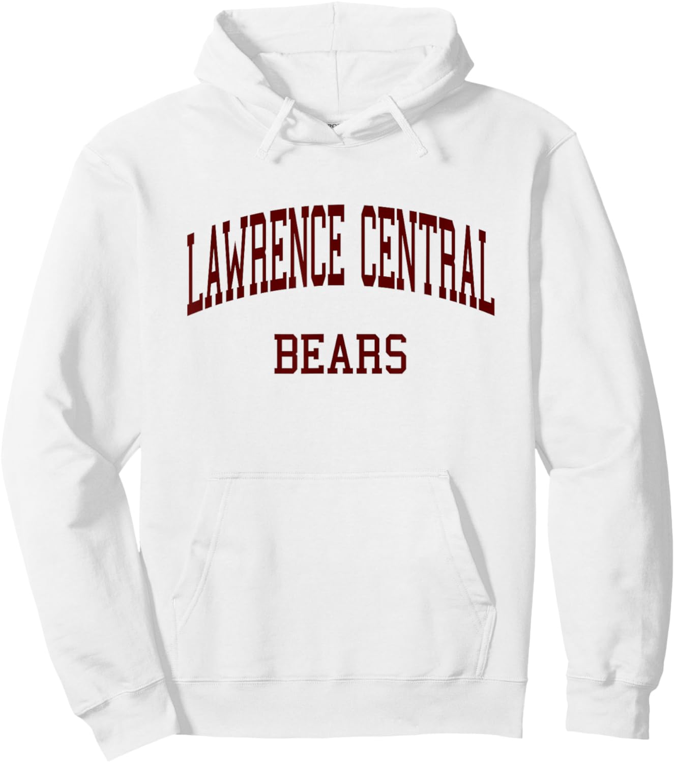 Lawrence Central High School HS Indianapolis in Retro Hoodie - Hoodie | White