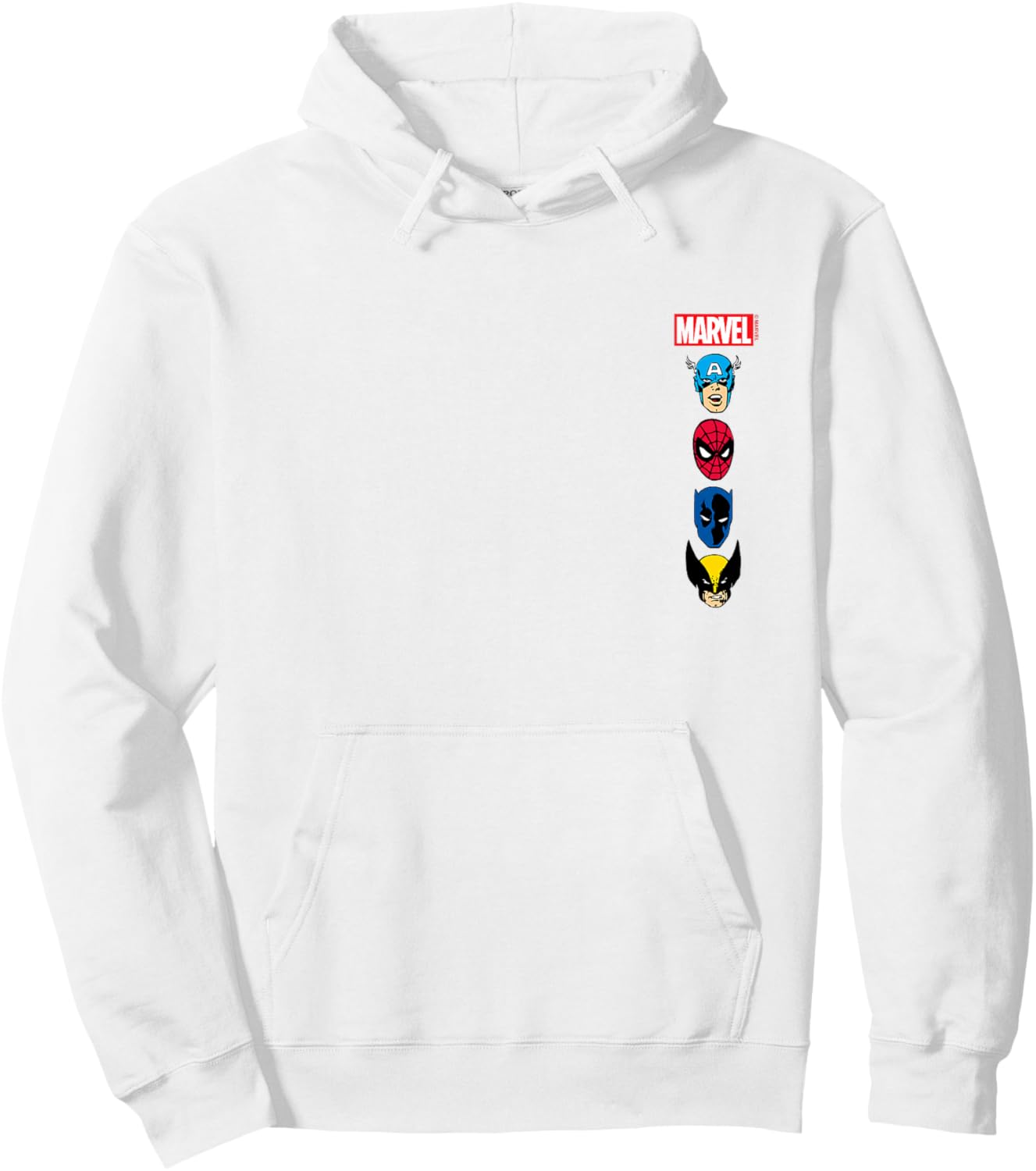 Marvel - Stacked Hero Logos Hoodie - Hoodie | White