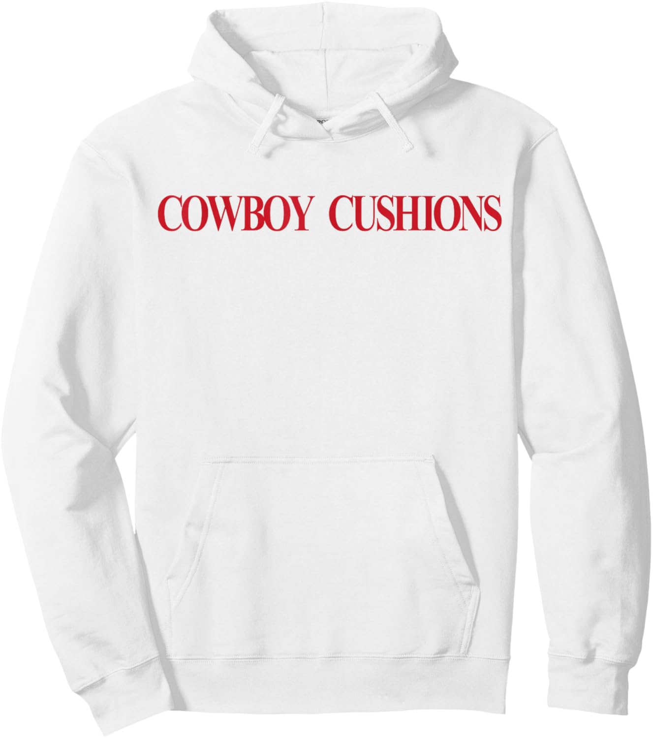 Cowboy Cushions Funny Western Y2K Cowgirl Pillows Hoodie - Hoodie | White