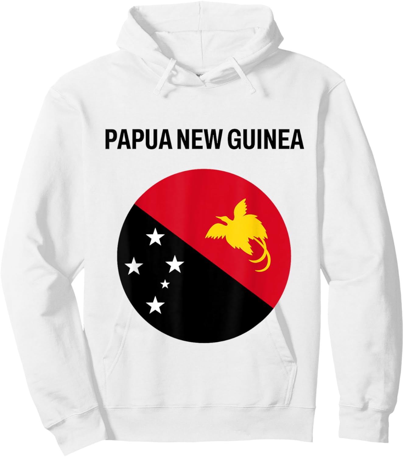 Papua New Guinea Flag Modern Hoodie - Hoodie | White