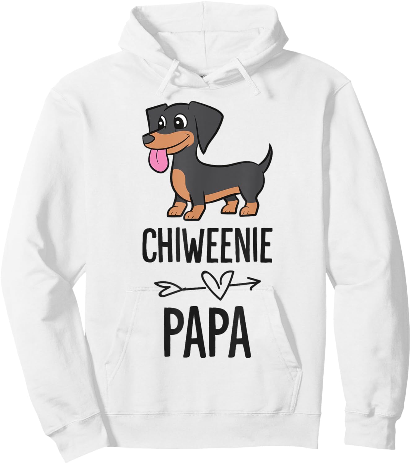 Chiweenie Papa Cute Chiweenie Dog Hoodie - Hoodie | White