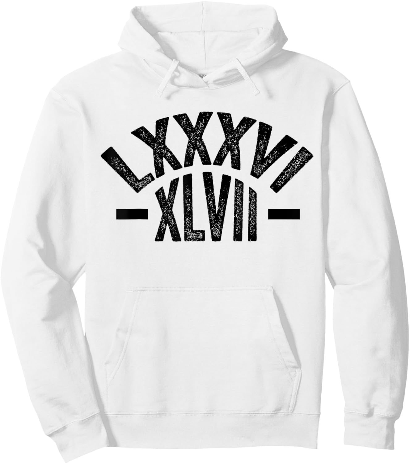 8647 anti Trump 86 47 Floral Roman Numerals Hoodie - Hoodie | White