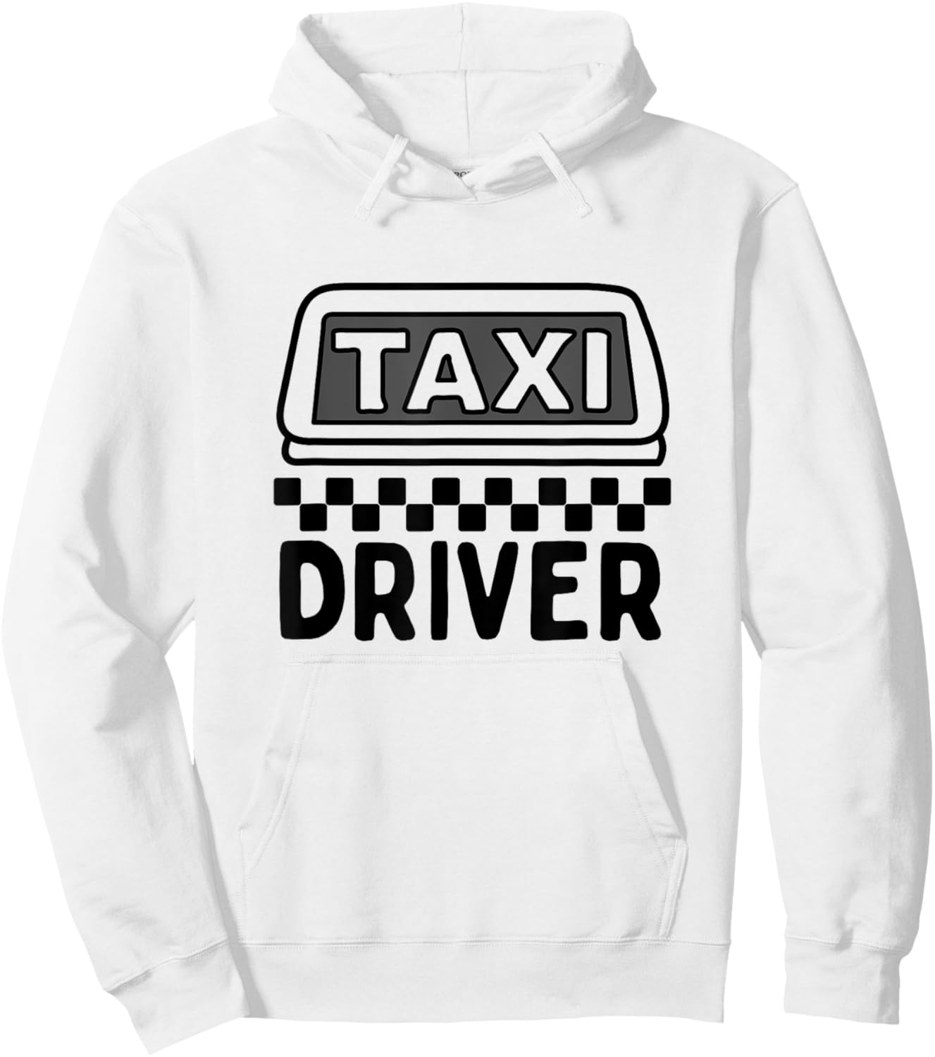 Yellow Taxi Costume Halloween Taxi Driving Funny Taxi Driver Hoodie - Hoodie | White