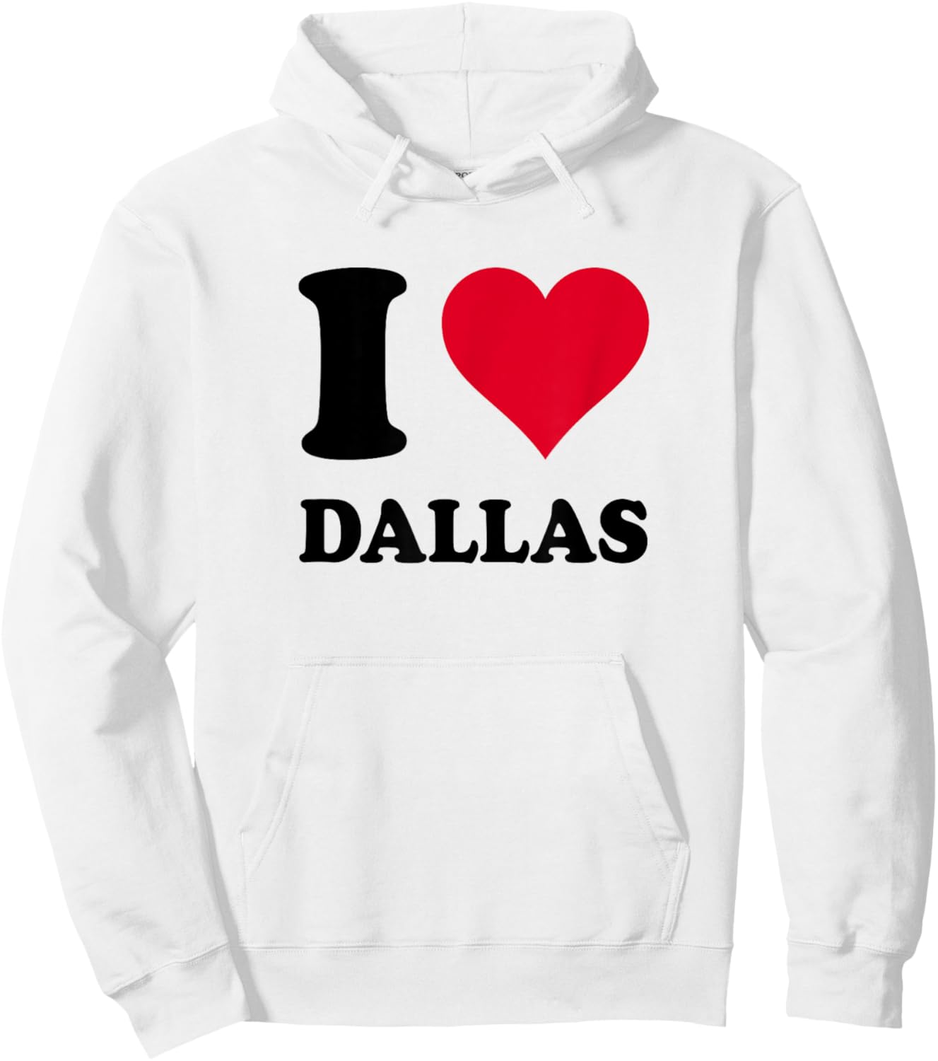 I Love Dallas Hoodie - Hoodie | White