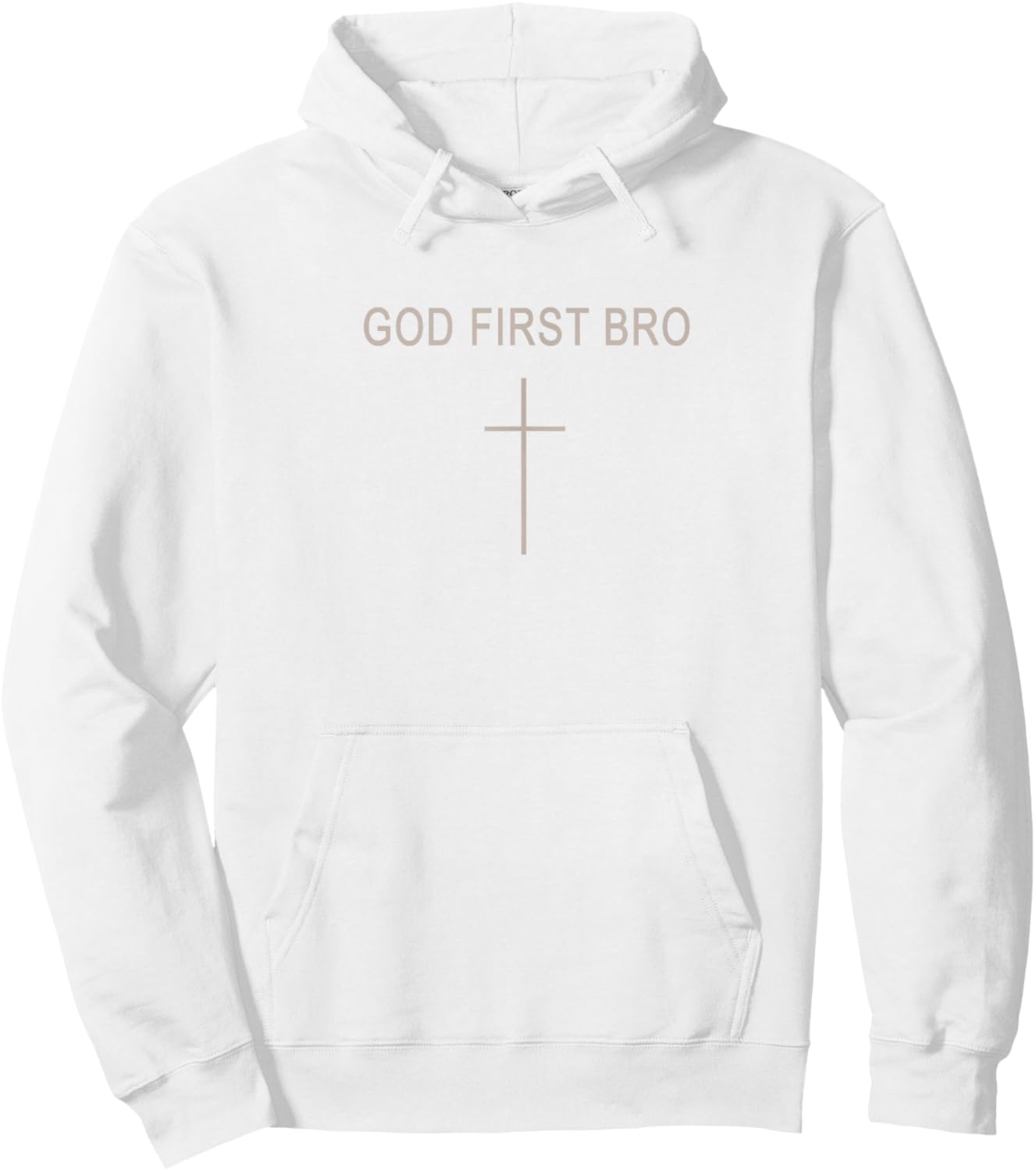 Youth God First Bro Trust Jesus Boy Teen Funny Christian Men Hoodie - Hoodie | White