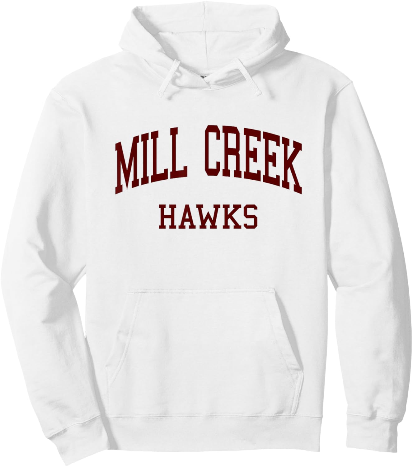 Mill Creek High School HS Hoschton GA Retro Hoodie - Hoodie | White