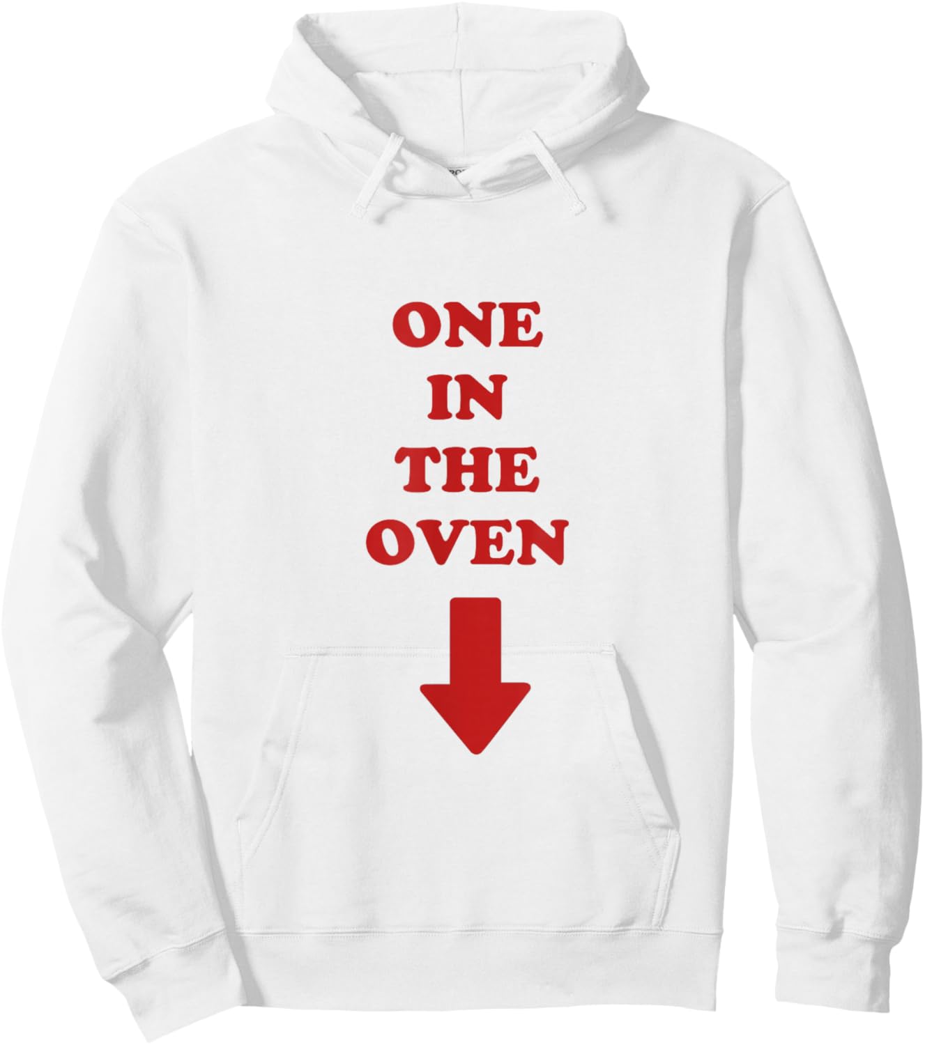 One in the Oven Pregnant Expecting Mother Police Academy Hoodie - Hoodie | White