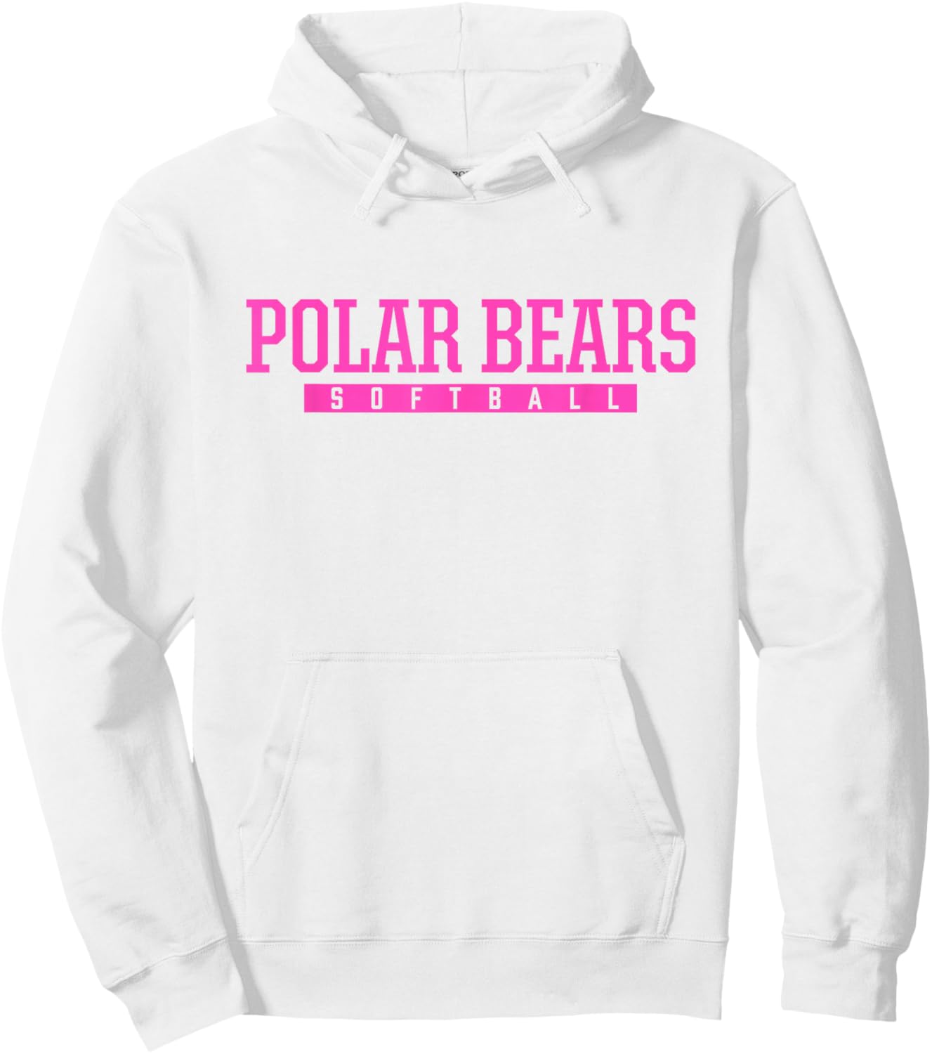 North Polar Bears Softball HS Hoodie - Hoodie | White