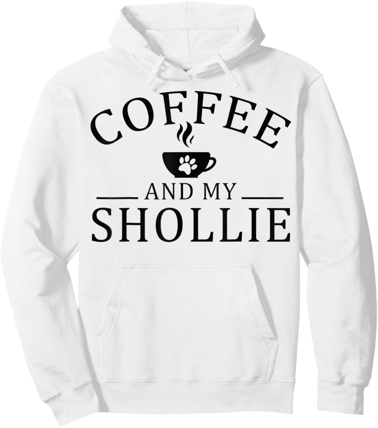 Shollie Dog And Coffee Men Women Hoodie - Hoodie | White