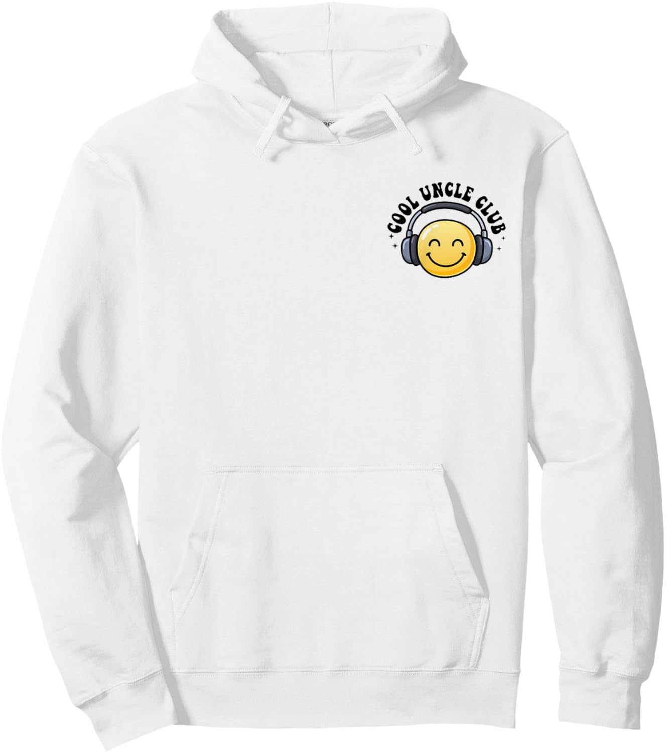 Cool Uncle Club Fathers Day 2026 Best Uncle Pocket Hoodie - Hoodie | White