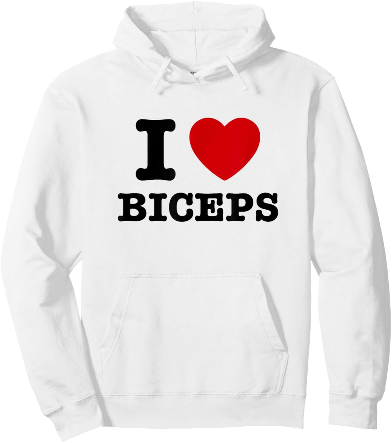 I Love Biceps Hoodie - Hoodie | White