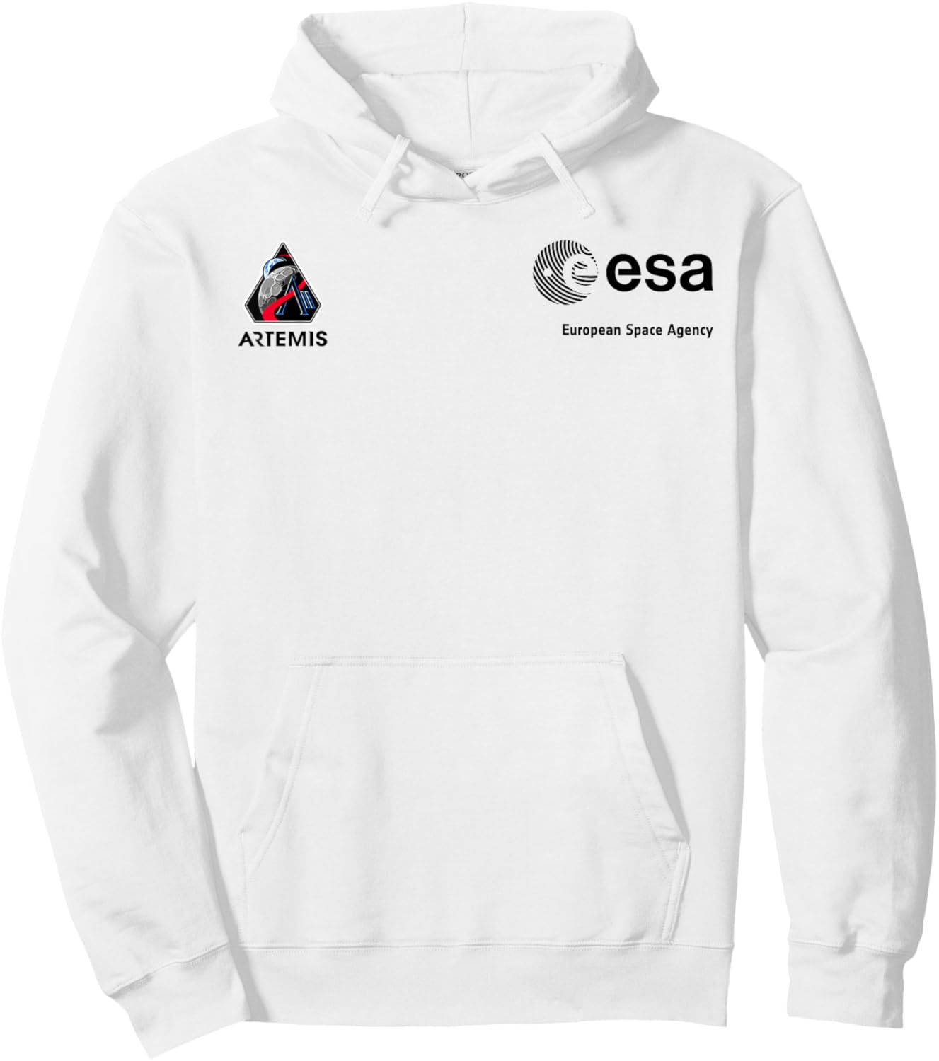 ESA Artemis II Mission Patch Hoodie - Hoodie | White