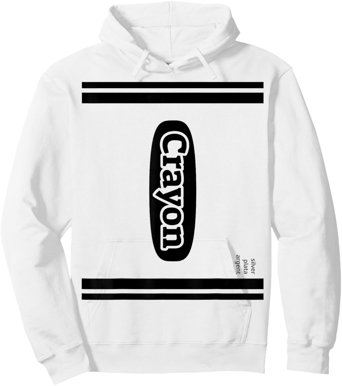 Crayon Silver Group Costume Hoodie - Hoodie | White