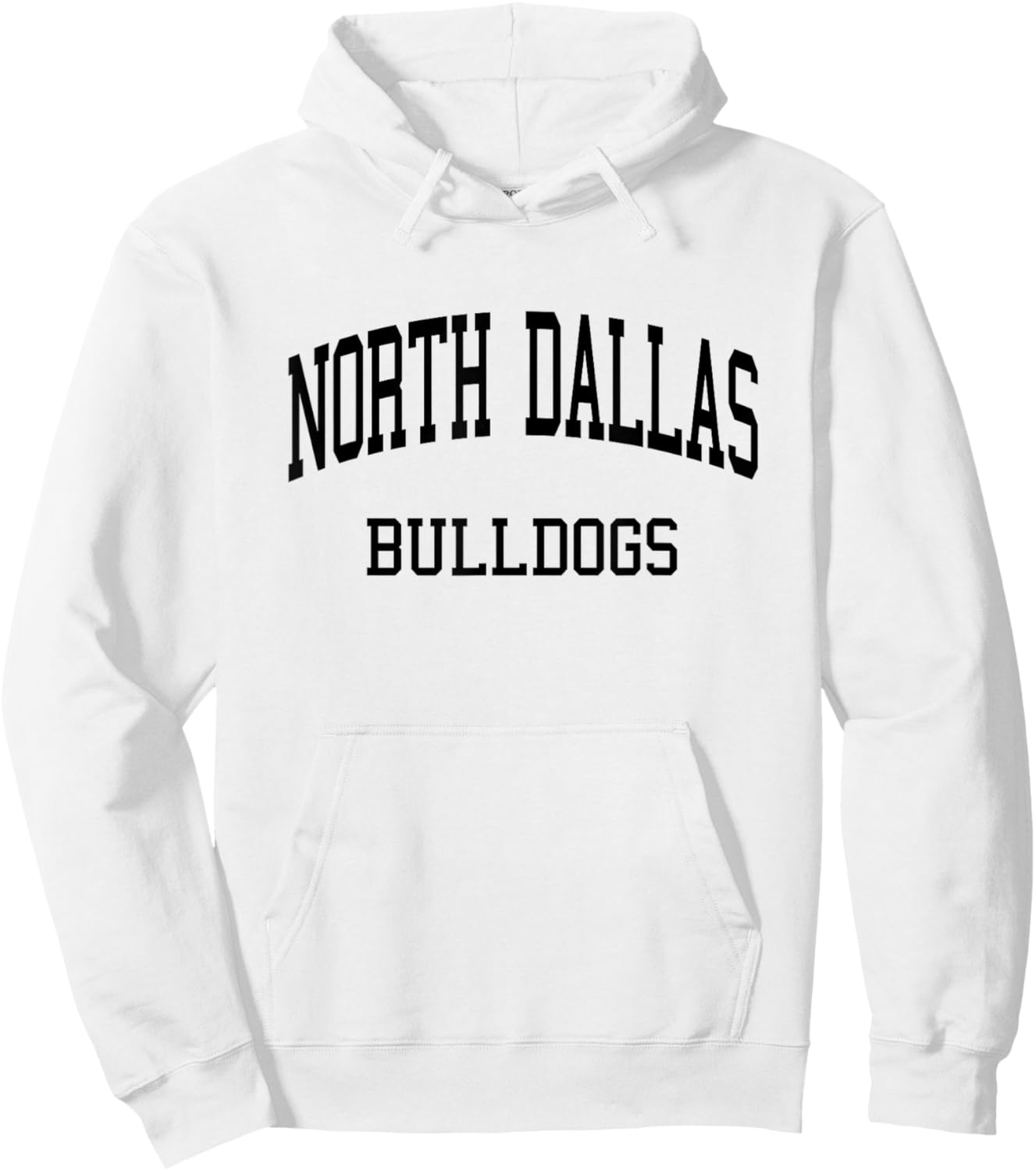 North Dallas High School HS Dallas TX Retro Hoodie - Hoodie | White