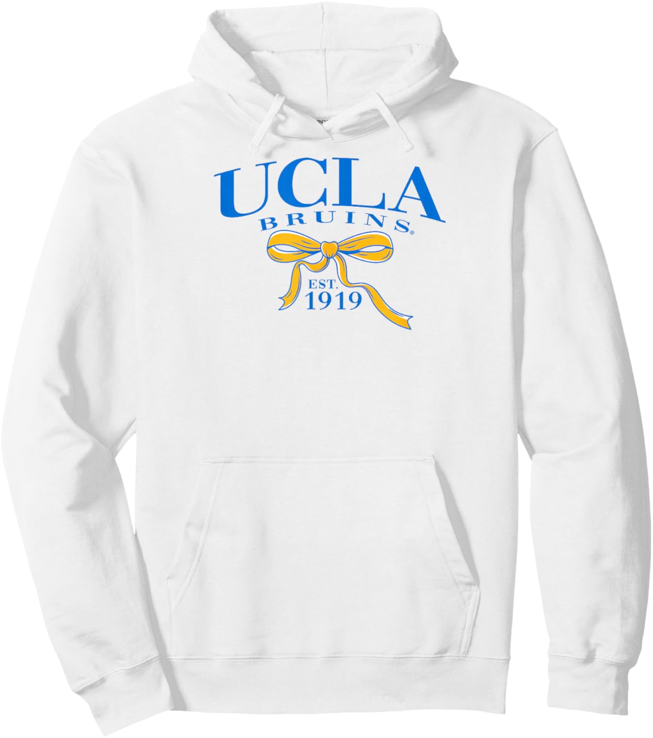UCLA Bruins Bow Arch Gray Officially Licensed Hoodie - Hoodie | White
