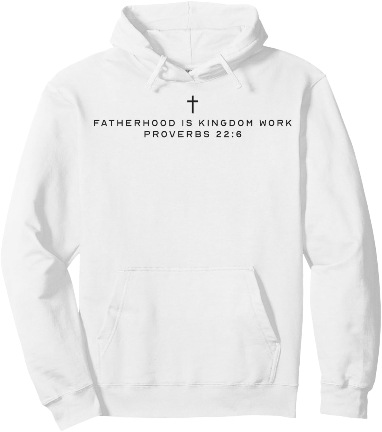 Fatherhood is Kingdom Work Christian Dad Father's Day Faith Hoodie - Hoodie | White