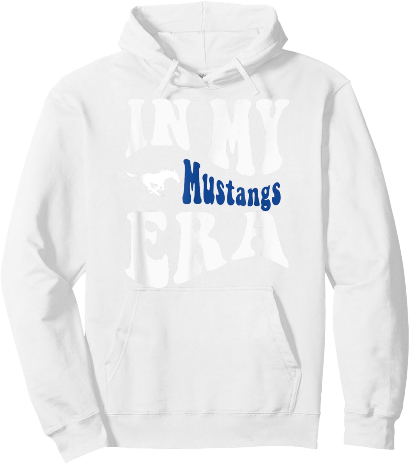 SMU Mustangs Era Red Officially Licensed Hoodie - Hoodie | White