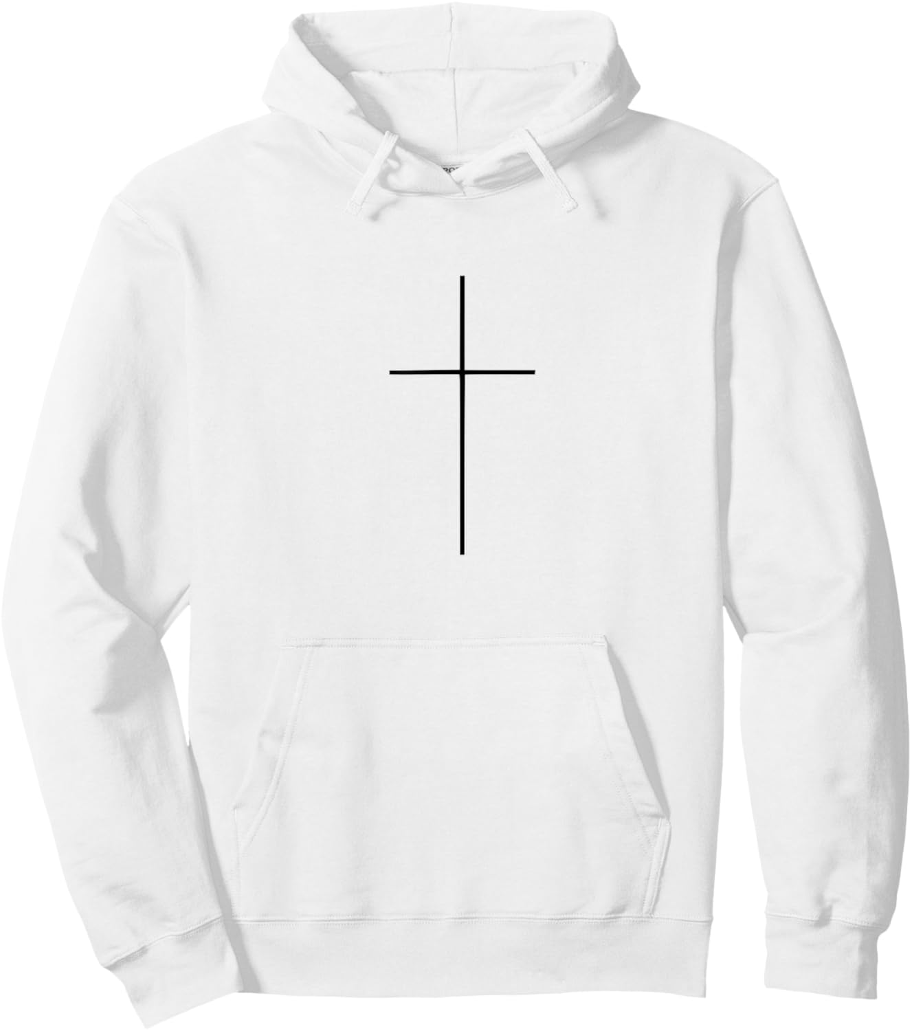 Cross Christian Simple Modern Minimalist Religious Men Women Hoodie - Hoodie | White