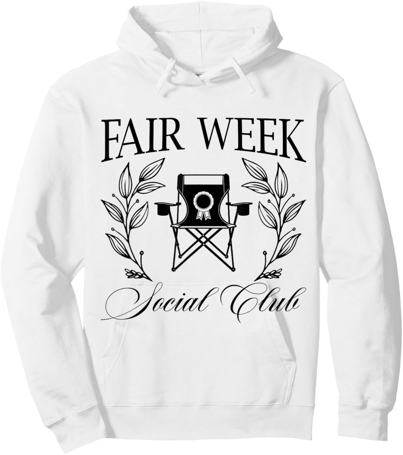 Fair Week Social Club Funny State Fair County Fair Carnival Hoodie - Hoodie | White