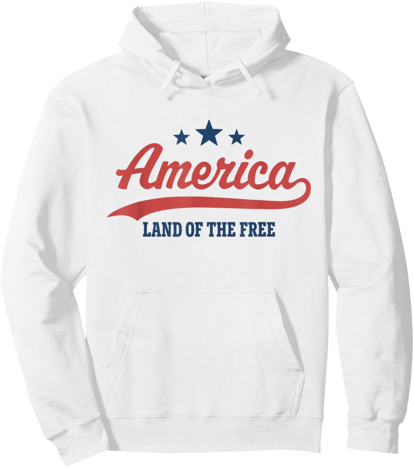 America Land of the Free Hoodie - Hoodie | White