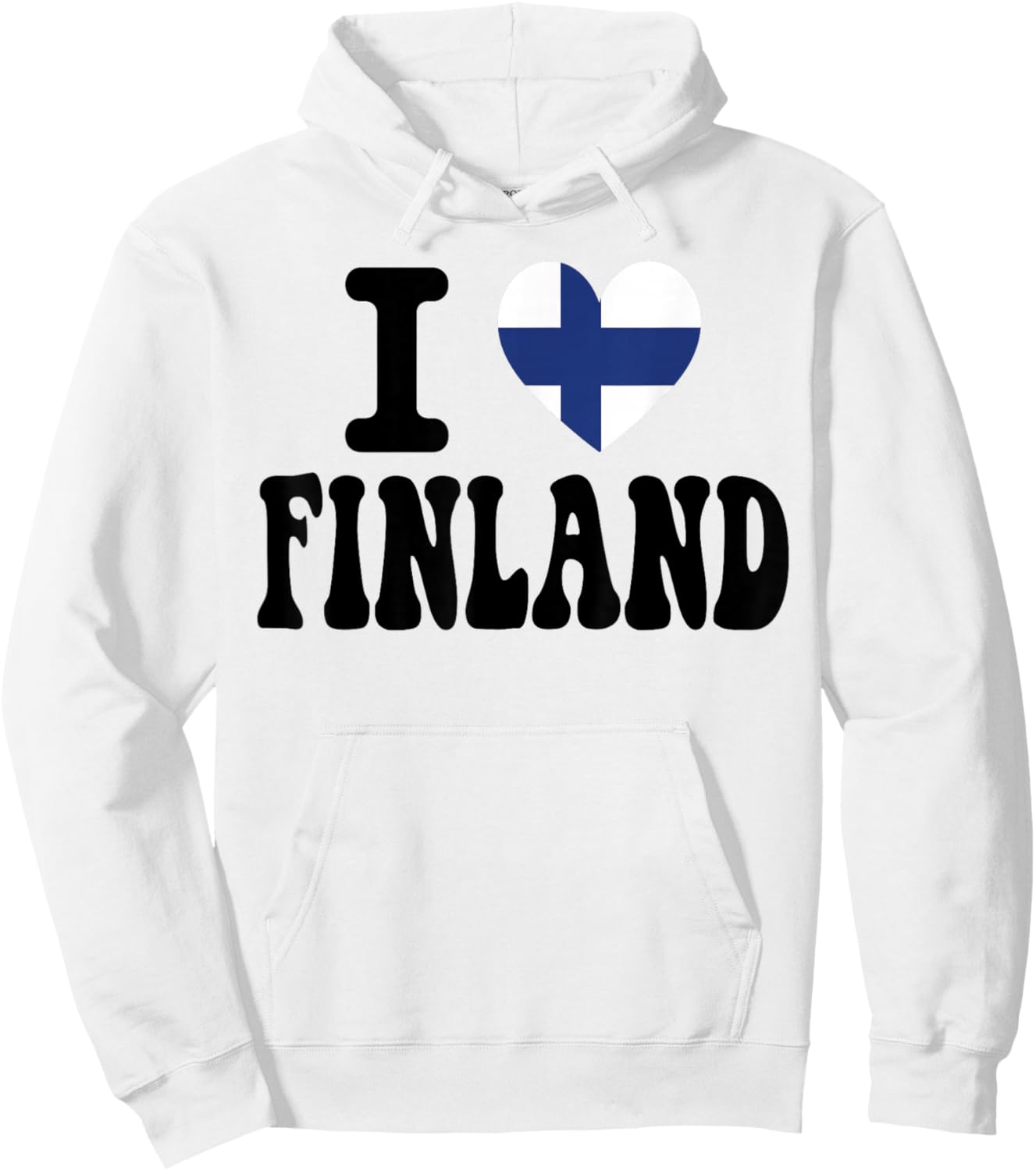 I Love Finland Heart Flag Retro Travel Souvenir Hoodie - Hoodie | White