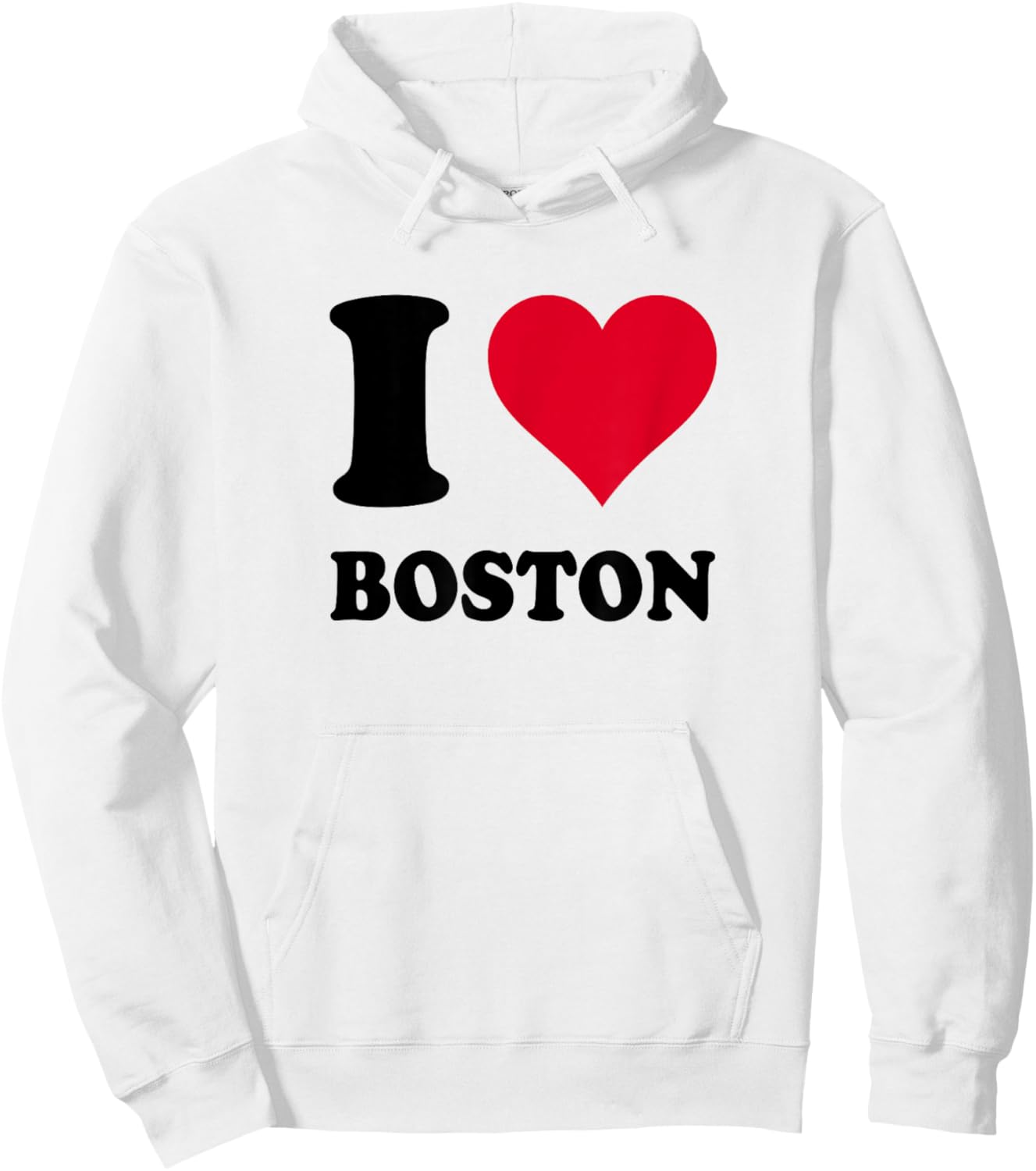 I Love Boston Hoodie - Hoodie | White