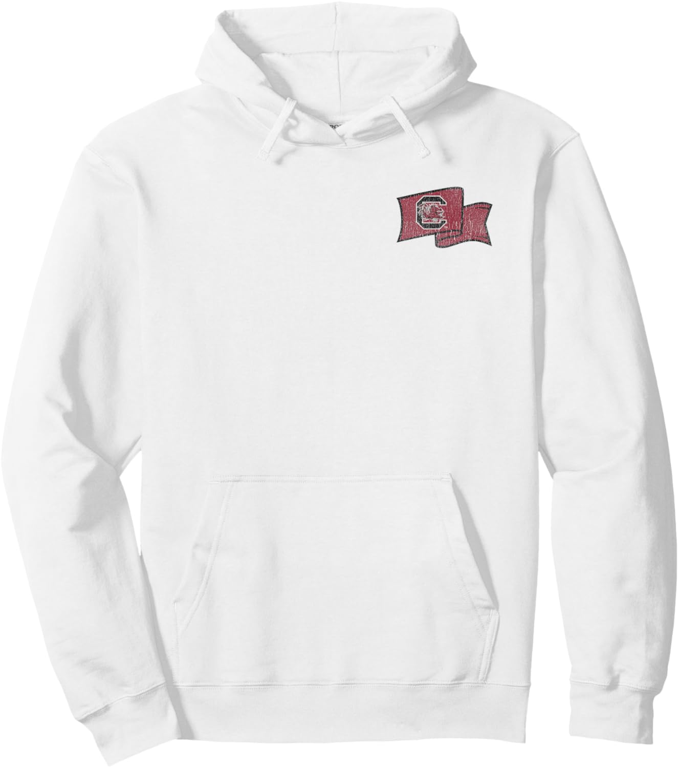 South Carolina Gamecocks Front/Back Vintage Flag Gray Hoodie - Hoodie | White