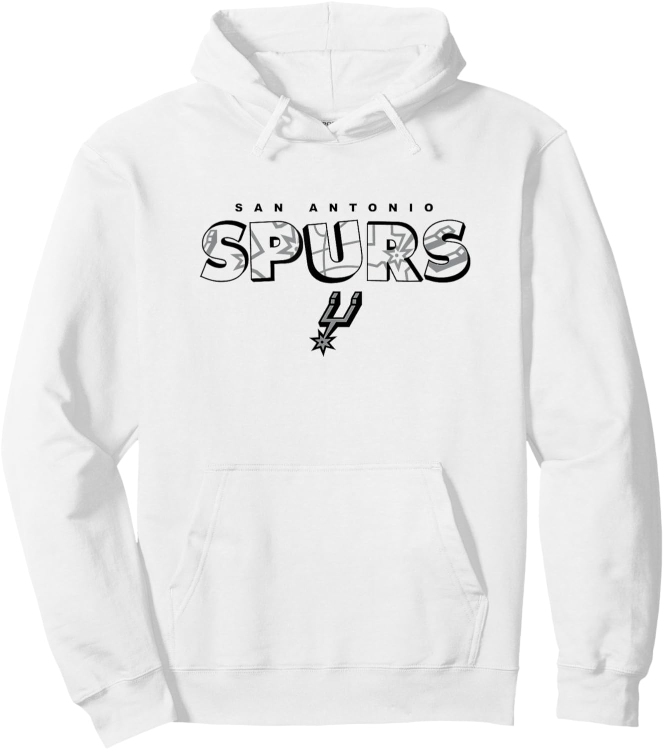 NBA - San Antonio Spurs Logo Knockout Blanc Hoodie - Hoodie | White