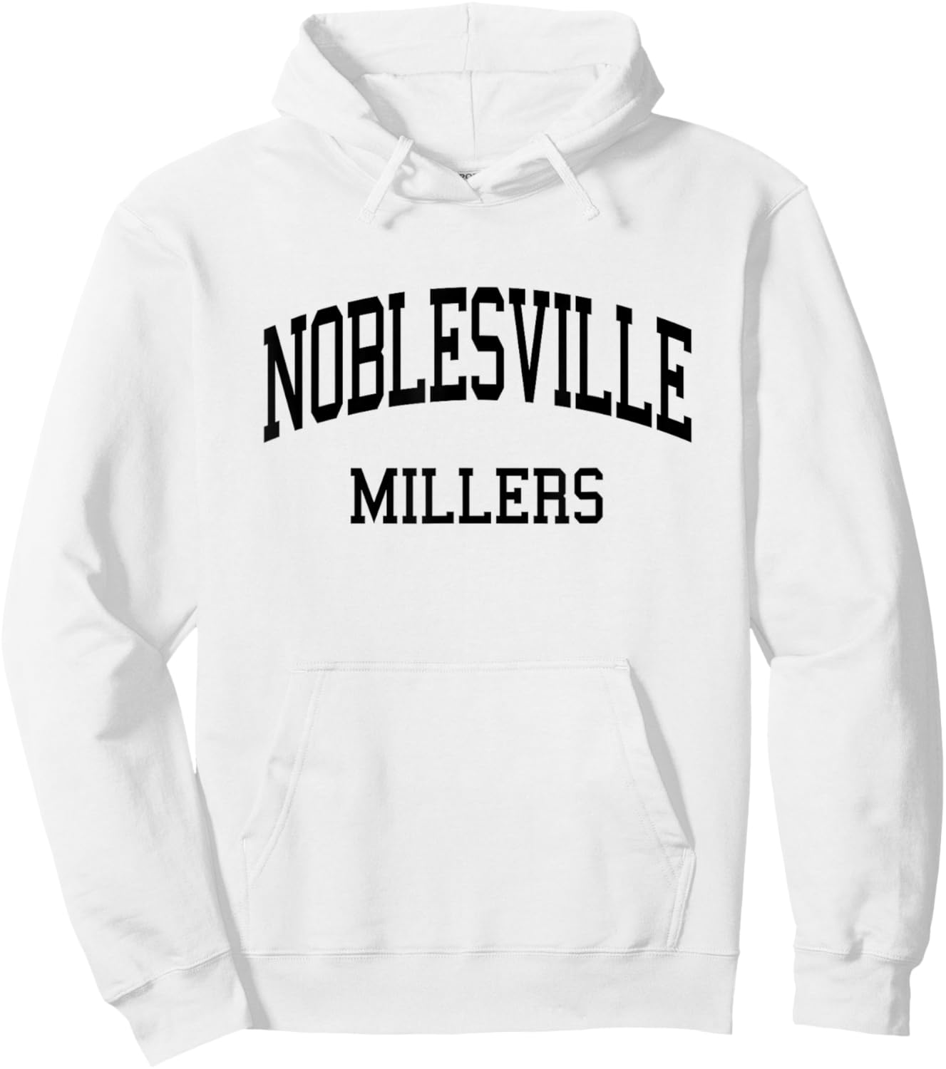 Noblesville High School HS Noblesville in Retro Hoodie - Hoodie | White