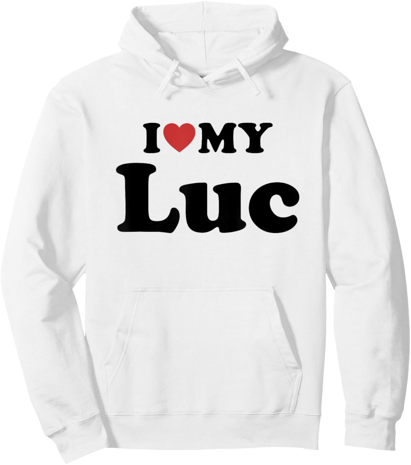 I Love My Luc Hoodie - Hoodie | White