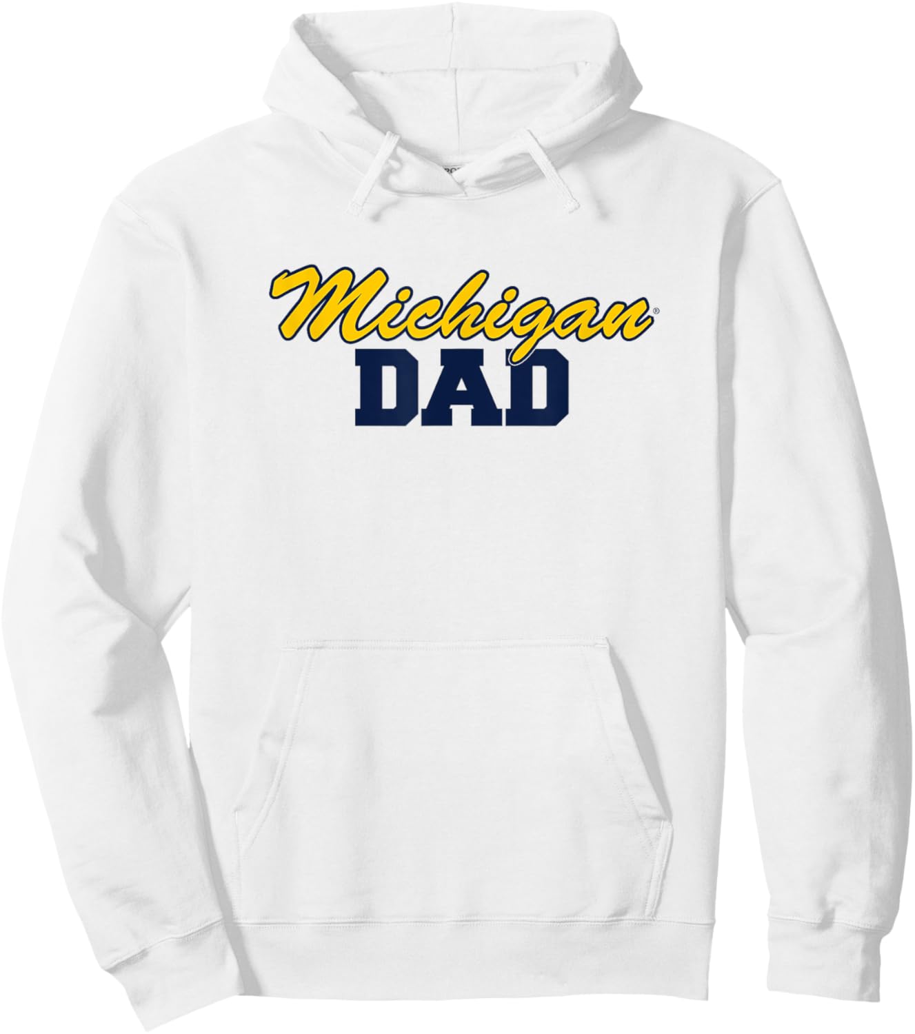 University of Michigan Wolverines Dad Hoodie - Hoodie | White