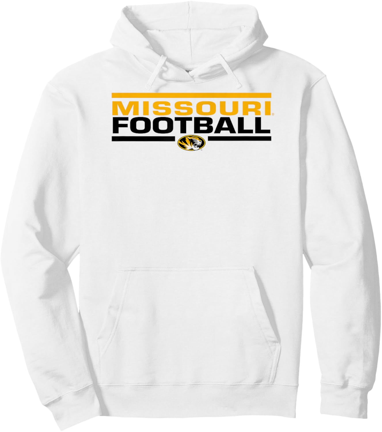 Missouri Tigers Football Tackle White Officially Licensed Hoodie - Hoodie | White