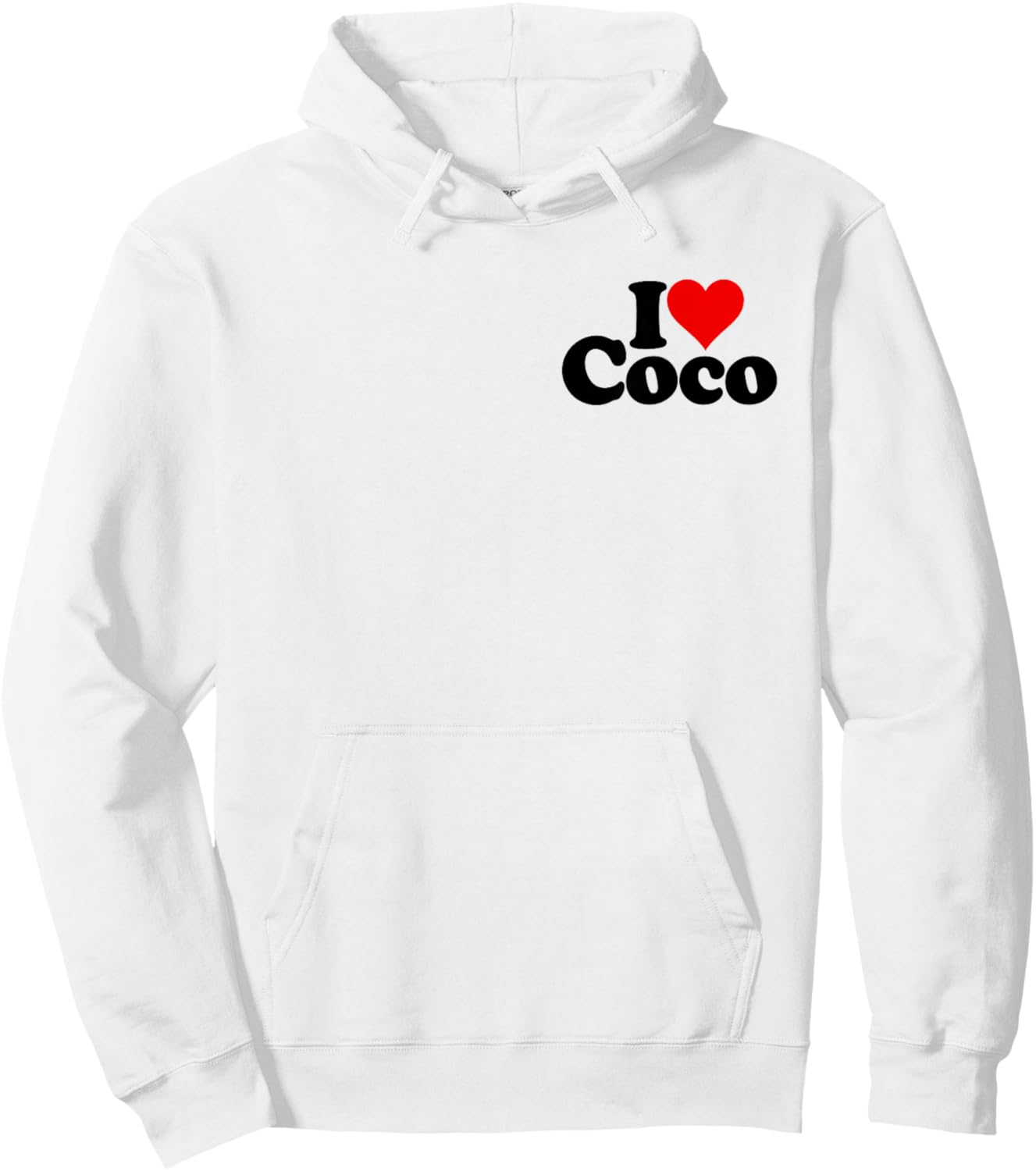 I Love Heart Coco Hoodie - Hoodie | White