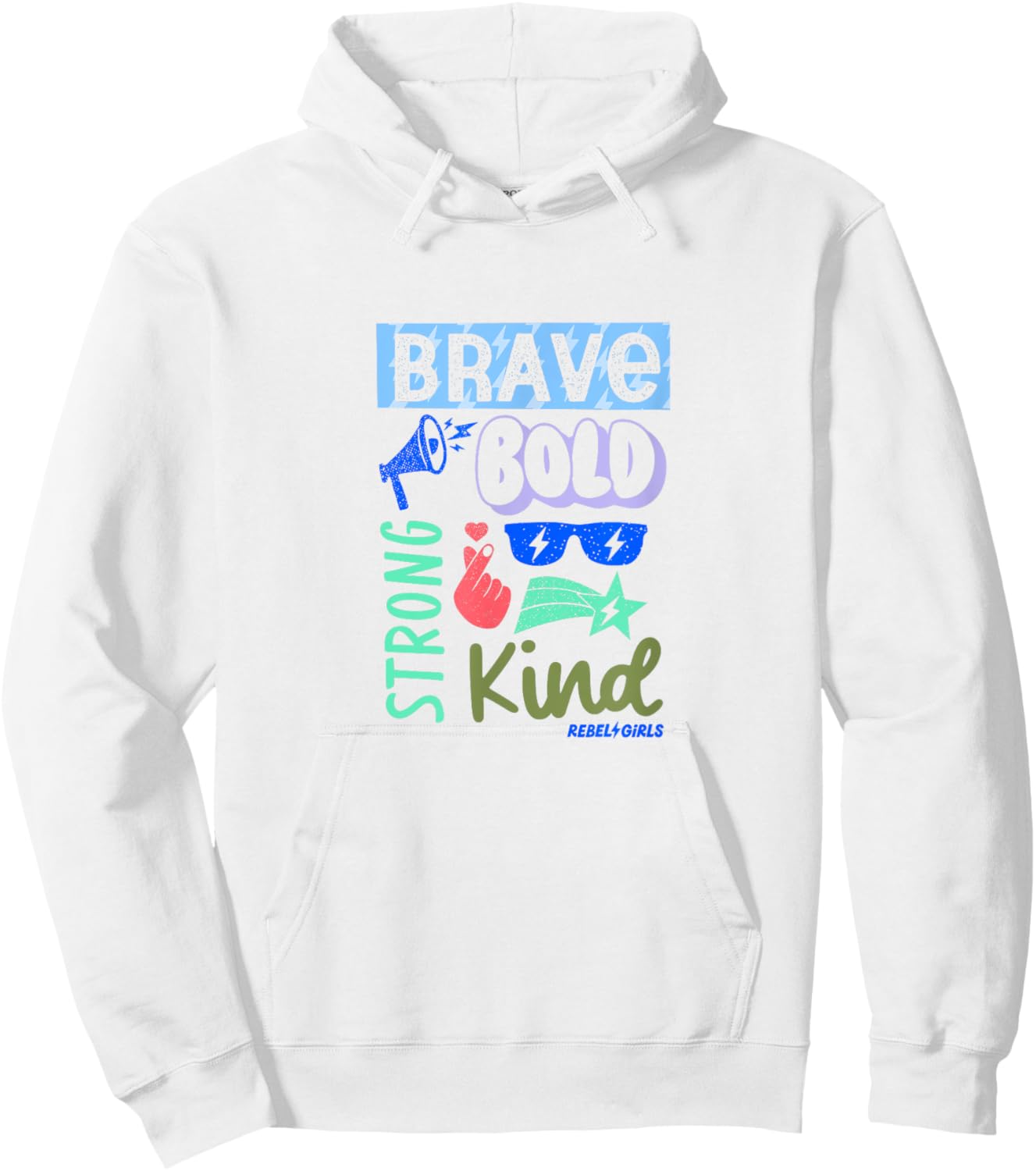 “Brave. Bold. Strong. Kind.” Hoodie - Hoodie | White