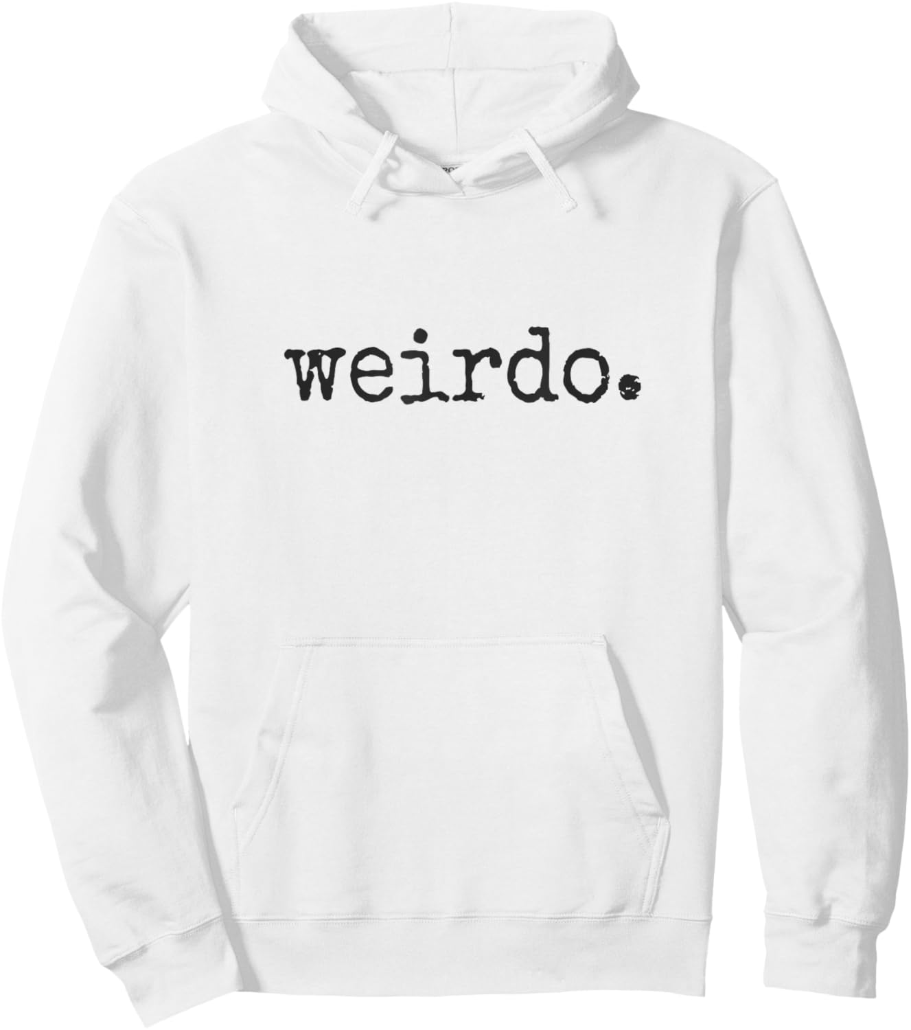 Weirdo. Sei Weird, sei Oblique! Oldschool Statement Fun Hoodie - Hoodie | White