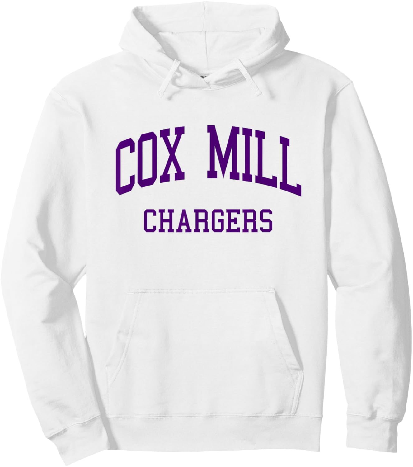 Cox Mill High School HS Concord NC Retro Hoodie - Hoodie | White