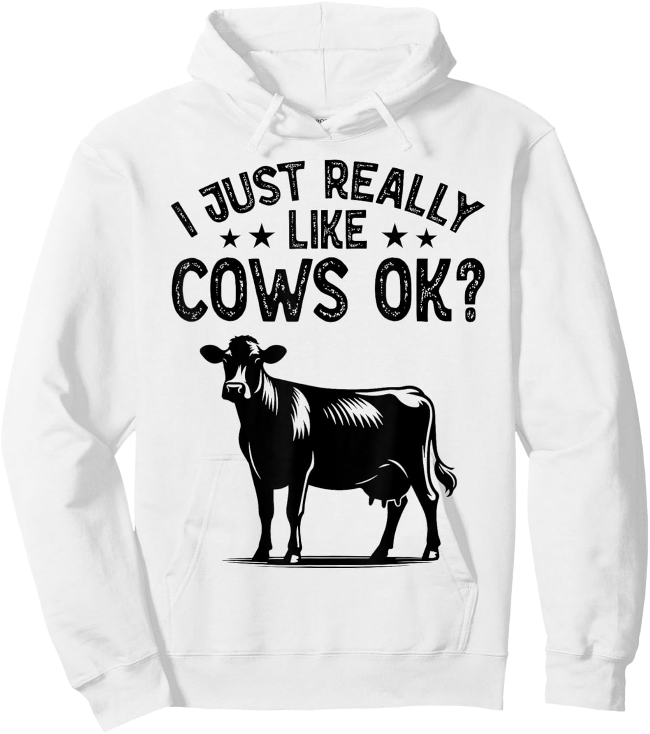 Funny Cow Animal Lover Men Women Farm Dairy Cattle Farming Hoodie - Hoodie | White
