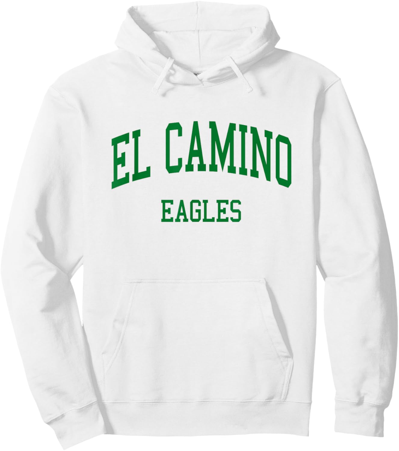 El Camino High School HS Sacramento CA Retro Hoodie - Hoodie | White