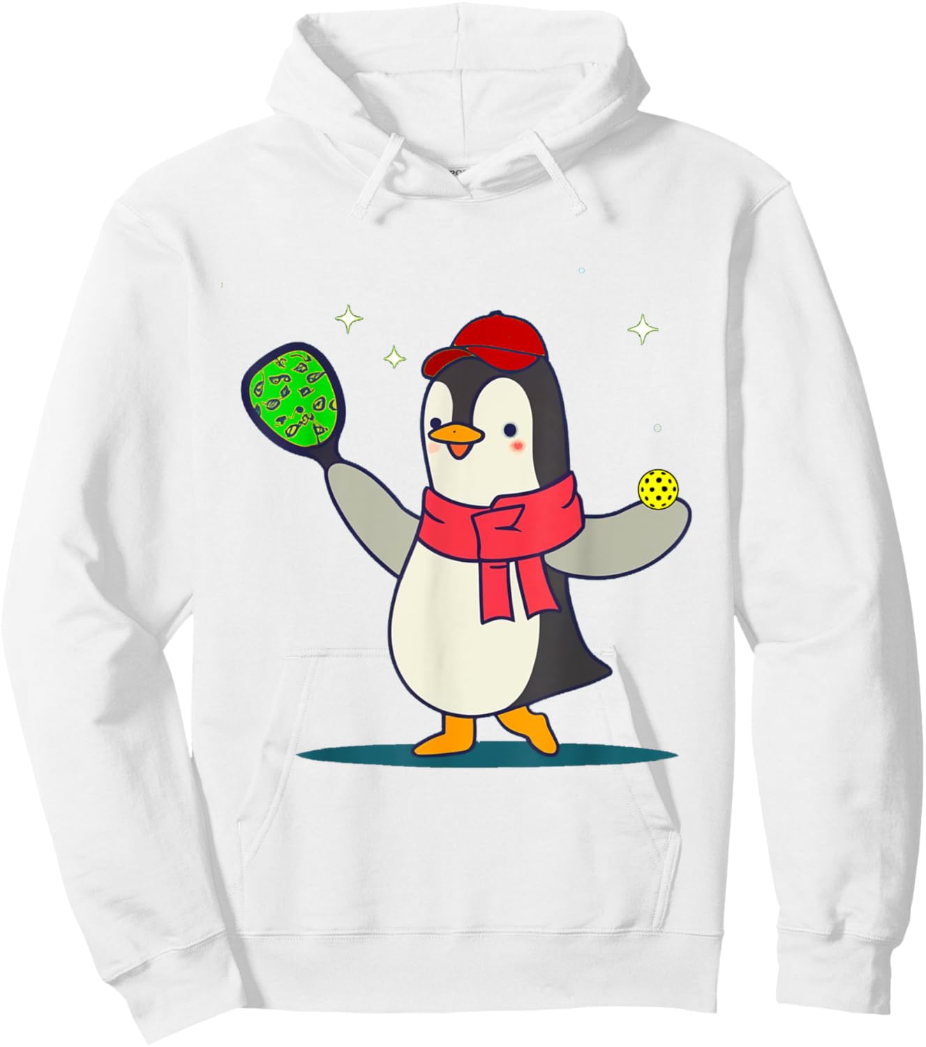 Smileteessports Funny Penguin Playing Pickleball Sports Hoodie - Hoodie | White