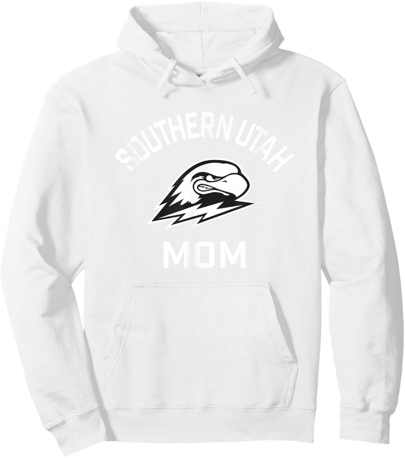 Southern Utah University Thunderbirds Arched Mom Hoodie - Hoodie | White