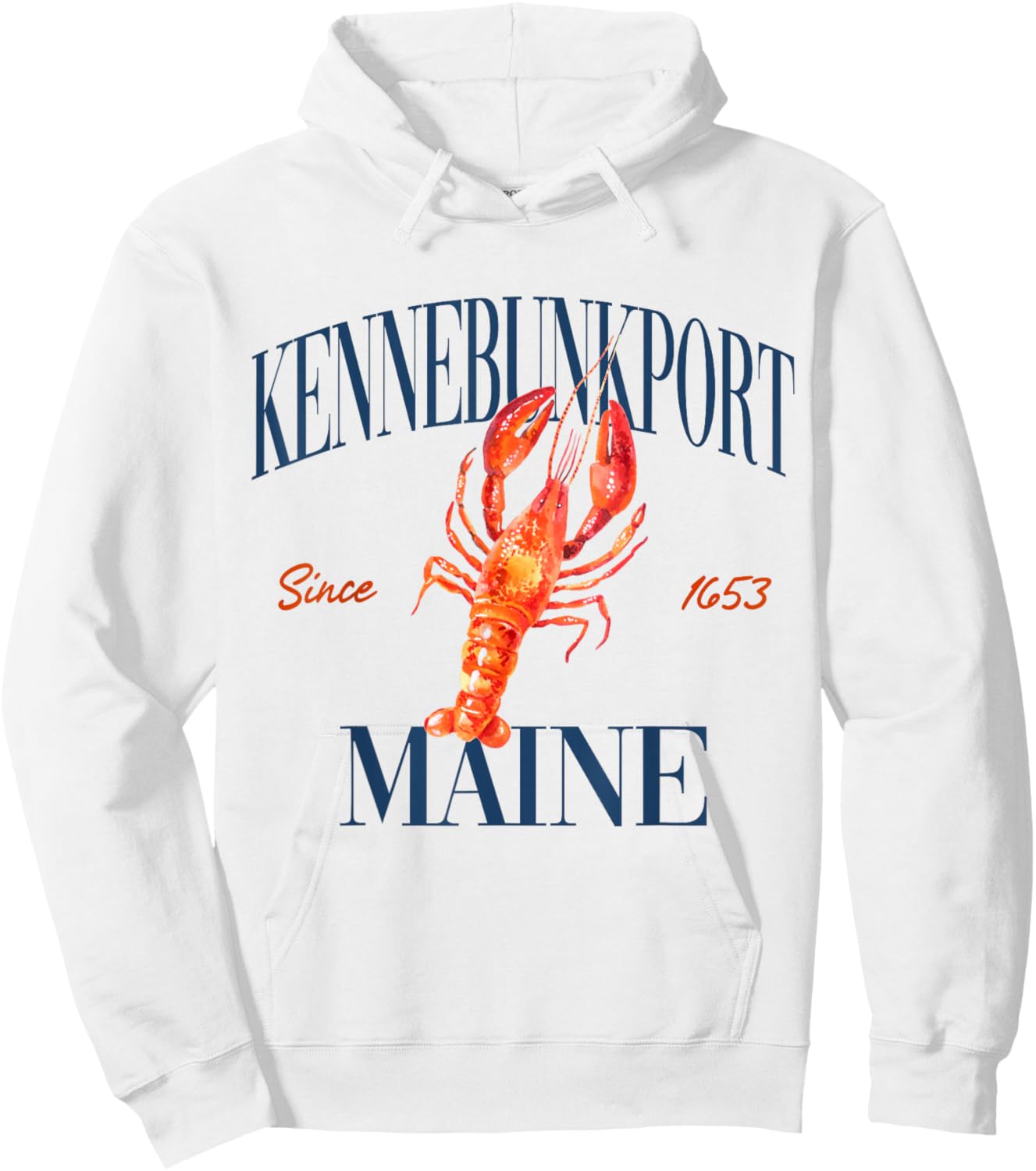 Kennebunkport Maine Est. 1653 - Old Money, Aesthetic Hoodie - Hoodie | White