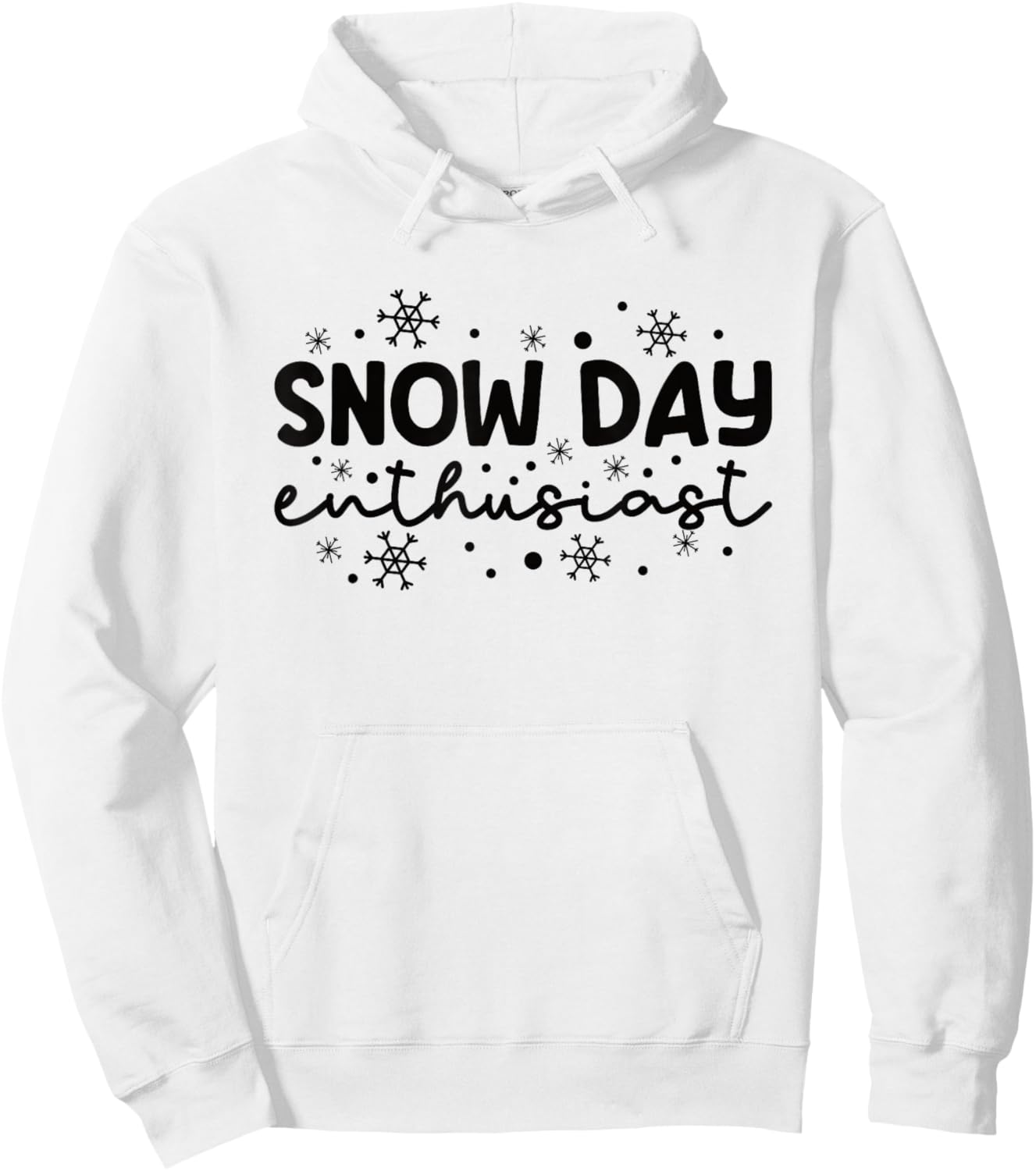 Supporter Of Snow Day Enthusiast Hoodie - Hoodie | White