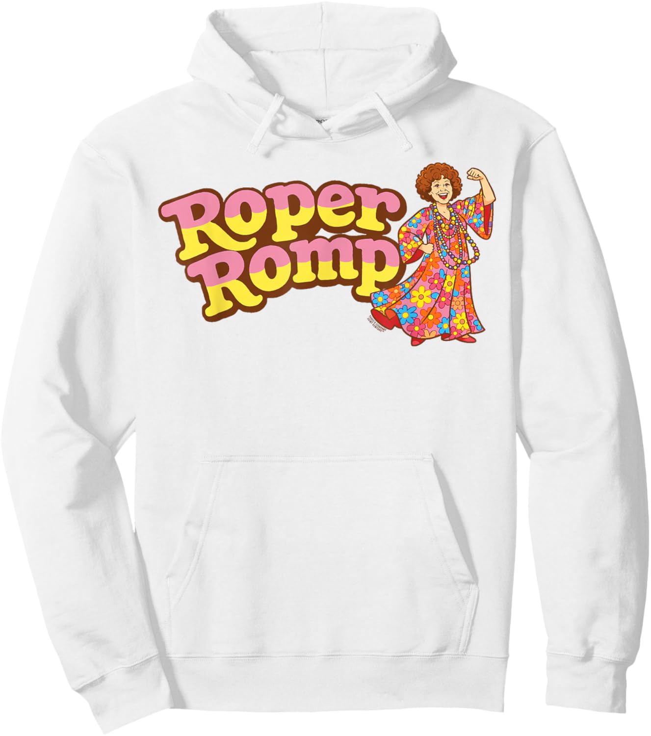 Roper Romp Funny Three's Company Flexing Helen Roper Vintage Hoodie - Hoodie | White
