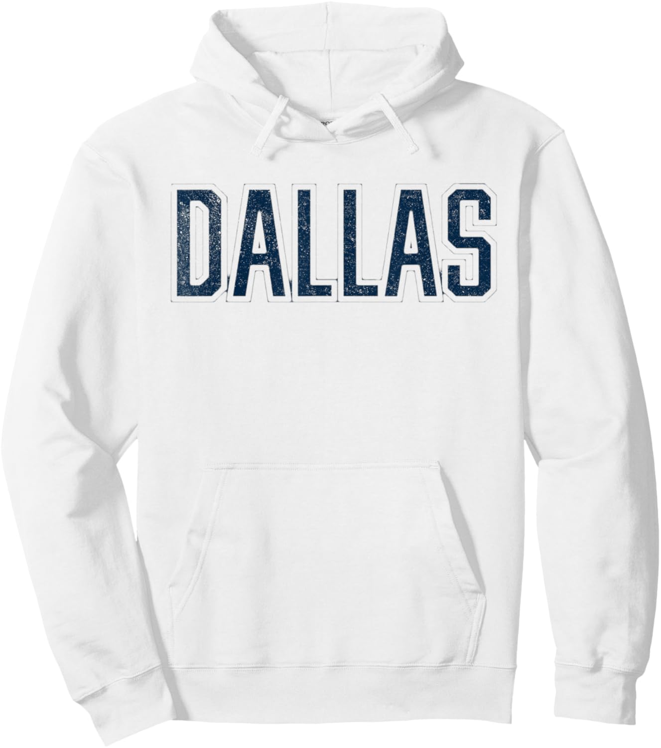 Dallas Vintage Retro Hoodie - Hoodie | White